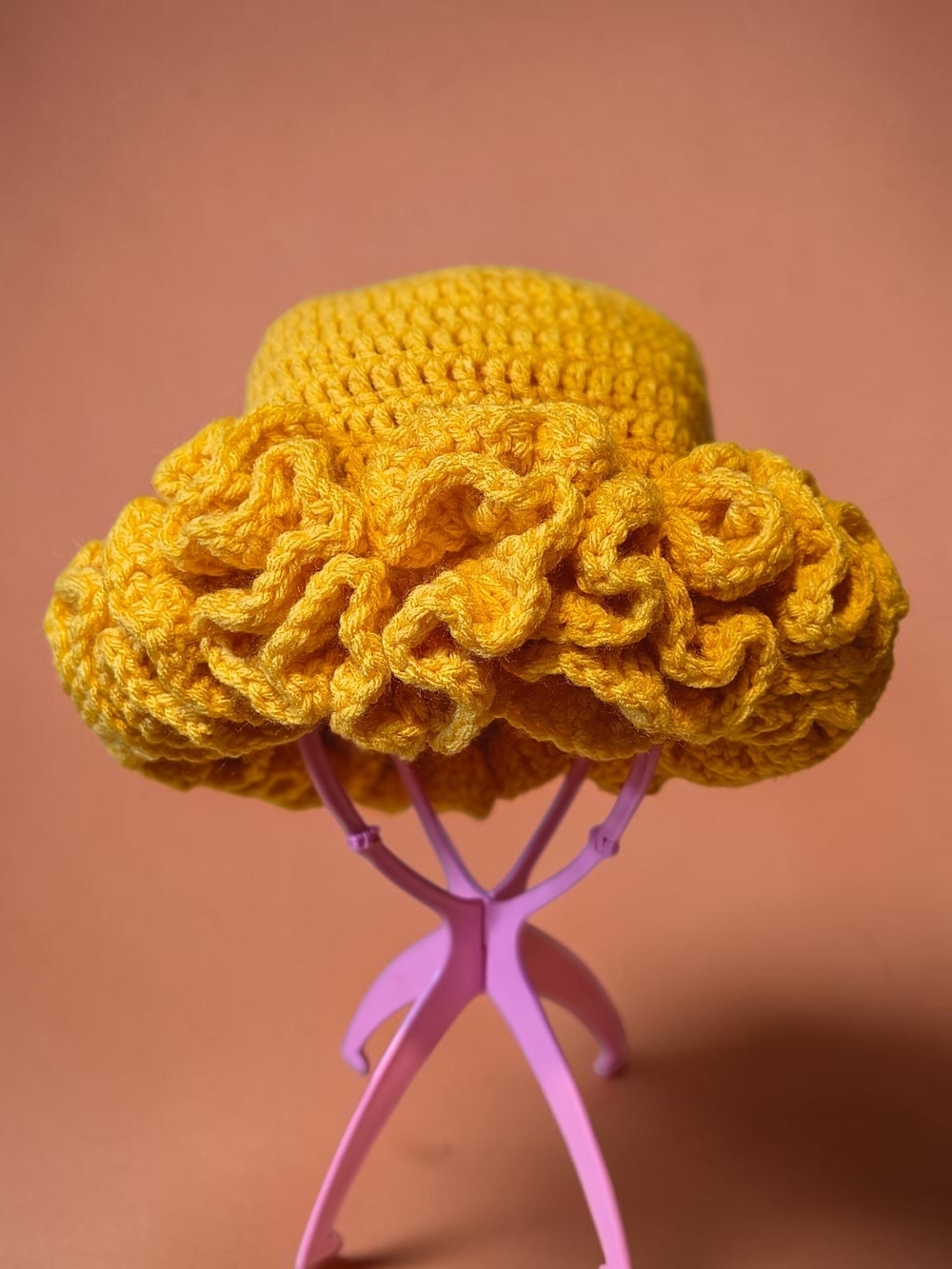 Crochet Ruffle Bucket Hat | Sunny Bloom - Picture 2 of 2